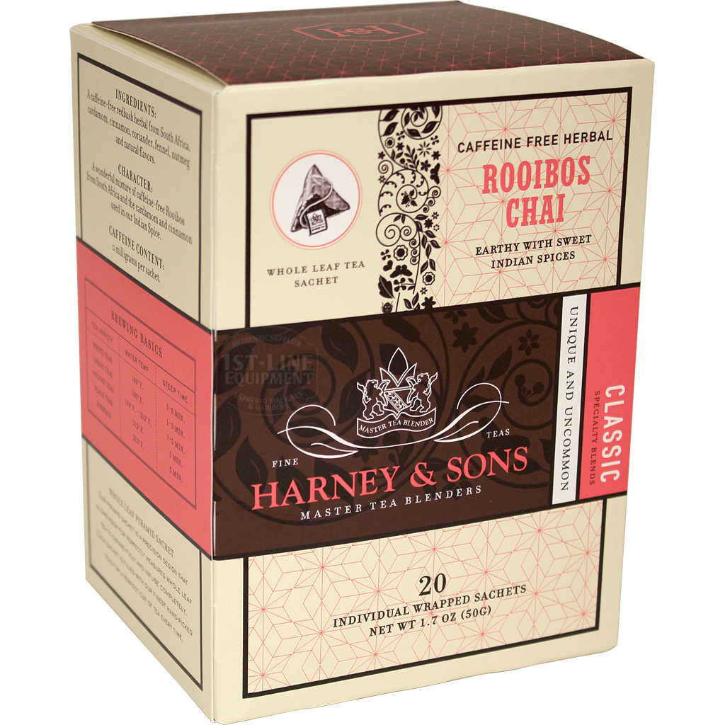 Harney & Sons Rooibos Chai Decaf Herbal Tea 20 sachets
