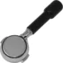 The 1st-line Bottomless E61 Portafilter features a 3-cup 58mm basket with ~6.5mm lips and a black handle, seen from above on a white background with its fine mesh filter clearly visible. © 2025 1st-line.com