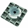83mm Mazzer OEM FMA00187C/CQQ 3-phase Conical Grinding Burr (set of 2), round metal part with three screw holes, shown on a square sheet with a repeating black-and-white MAZZER logo pattern. © 2025 1st-line.com