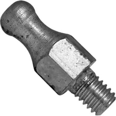 A close-up of the Bezzera 5244010NC Stud for BZ02 Panels, showing its rounded top and threaded end designed for lubrication applications. © 2025 1st-line.com