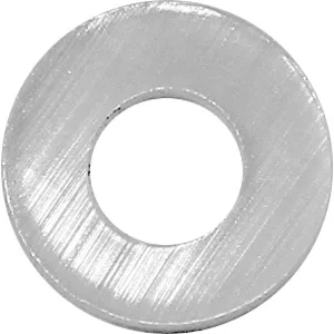 A flat, circular Bezzera 7374004 Washer D4 Nylon with a central hole, viewed from above. Its smooth surface and durable nylon material make it essential for secure fittings in compatible assemblies. © 2025 1st-line.com