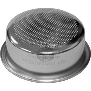 1st-lines Double / 2-Cup Competition Filter Basket is a metal espresso accessory with small top holes, perfect for holding ground coffee during brewing. © 2025 1st-line.com
