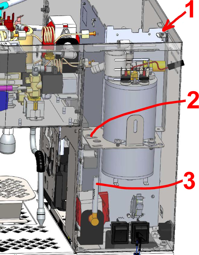 Removing Steam Boiler Lelit PL60 1stline Equipment, LLC
