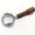 Bezzera 5965635R E61 wood-handle bottomless portafilter for espresso machines