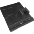 The Eureka 2311.0117KIT Mignon Multi-Purpose Mat is a black silicone mat for espresso machines, with compartments, a portafilter slot, and a groove for an Eureka Mignon brush. © 2025 1st-line.com
