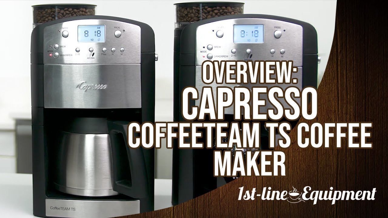 DISCONTINUED Capresso CoffeeTEAM TS Coffee Maker / Conical Burr Grinder