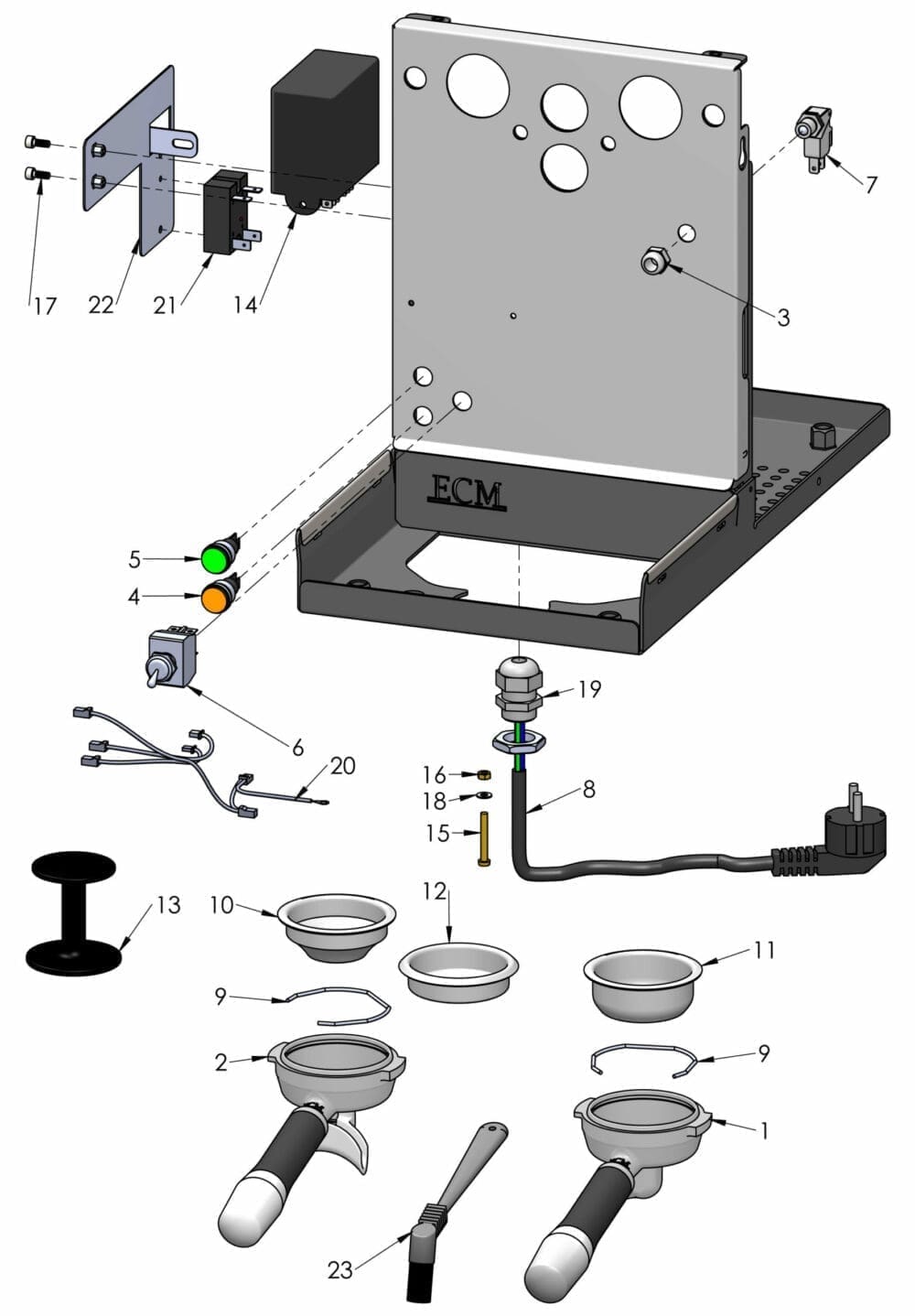 ECM Mechanika VI Slim HX Espresso Machine