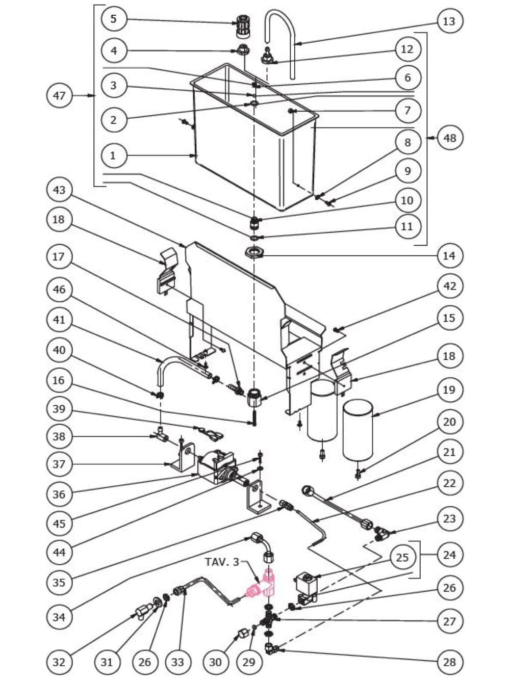 Parts Diagram Bezzera Strega S 1stline Equipment, LLC