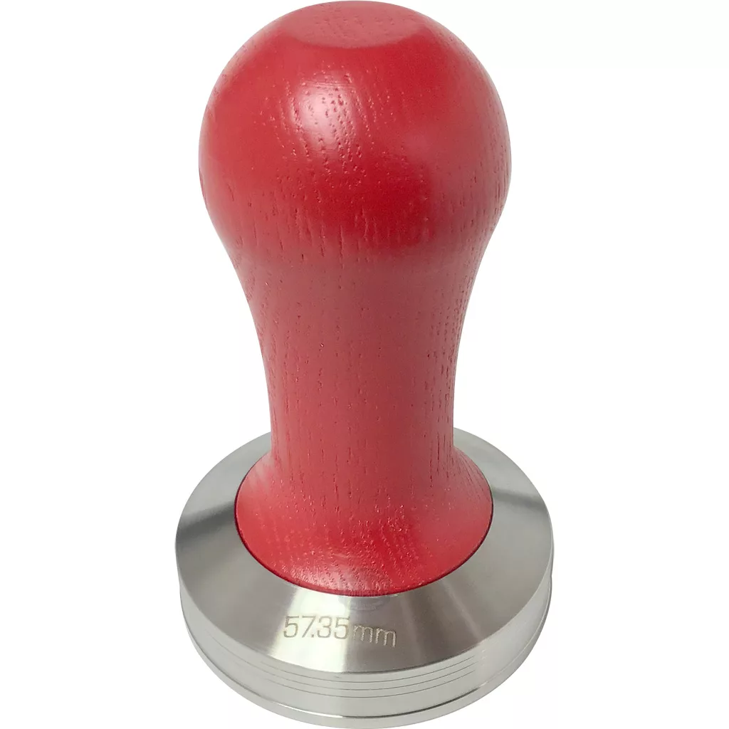 Lelit PLA471R Red Handle 57.35mm Espresso Coffee Tamper | 1st-line.com