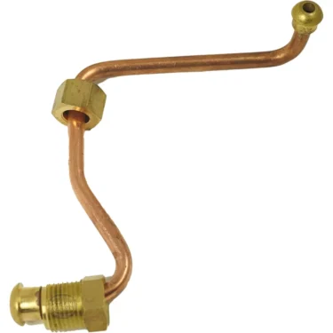 The ECM P1901 Grouphead Return Pipe features brass fittings, a male thread on one end, and a flared tip with a small hole—designed specifically for the P1901 model. © 2025 1st-line.com