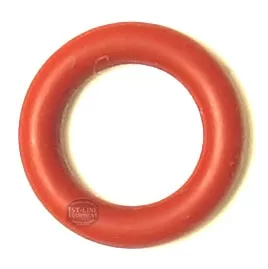 The V.1473 Silicone O-ring, 6.07x1.78 mm, is a red, circular component shown against a white background. © 2025 1st-line.com
