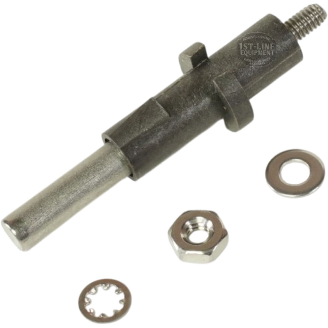 The Bunn 20936.1000 Probe Replacement Kit includes a cylindrical pin, hex nut, flat washer, and star washer—perfect for repairs—all shown on a white background. © 2025 1st-line.com