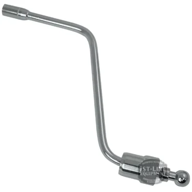 A chrome steam wand with a curved tube and a rounded tip, commonly used for frothing milk in espresso machines. &copy; 2025 1st-line.com