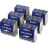 Six Faema In-Tank Brita Water Filter Cartridge NS9FQ9999999A boxes, in dark blue with white text and branding, are arranged in two rows. The set is sold as a 6 pack and features Faema’s logo and product details on the front.